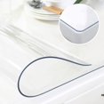 24 x 48 Inch Clear Plastic Dining Room Table Protector EcoFriendly