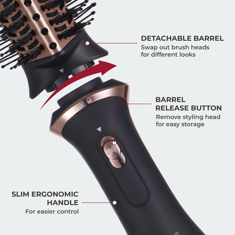 2-in-1 Volume & Style Air Brush with Ceramic Barrels photo 7