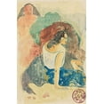 thumbnail image 2 of Gauguin, Paul 23x32 Gold Ornate Wood Framed with Double Matting Museum Art Print Titled - Words of the Devil (Arearea no Varua Ino), 2 of 4