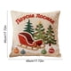 thumbnail image 3 of Festive Christmas Decorative Linen Pillows Cover With Graphic Print Cute Animals 18x18 Inches, 3 of 6