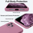 thumbnail image 4 of Étui Compatible avec iPhone 11 Pro, Silicone Liquide Amélioré avec [Bords Plats] [Protection de la Caméra] [Doublure en Microfibre Douce Anti-Rayures] Étui de Téléphone pour iPhone 11 Pro 5.8 Pouces - Lavande Violet, 4 of 4