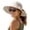 beige, variant on Womens Sun Hat with Ponytail Hole Beach Hiking Summer Wide Brim Outdoor Protection Foldable Bucket Hat