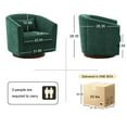 thumbnail image 7 of Swivel Accent Chair for Living Room, Sofa Chairs with Wood Base Side, Comfy Swivel Accent Chair with Wide Upholstered, for Living Room, 7 of 7