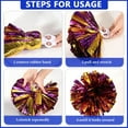 thumbnail image 4 of Cheerleader Pom Poms 12 Pack Sports Dance Cheering Plastic Metallic Cheerleading Pom Poms for Kids Adults-Ring Style, 4 of 6