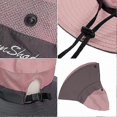 thumbnail image 3 of Women's Ponytail Safari Sun Hat Mesh Wide Brim UV Protection Outdoor Bucket Hat Foldable Beach Summer Fishing Hat, 3 of 4
