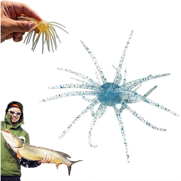 Tentacle Creature Lure Floating Fishing Lure Simulation Sea Urchin Bait Artificial Baits for Bass Fishing