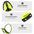 thumbnail image 3 of UPOUART 1Pair Swim Paddles Premium Silicone Adjustable Swimming Training Aid, 3 of 8