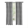 thumbnail image 2 of Modern Farmhouse 2 Piece Rod Pocket Large Buffalo Checkered Plaid Curtains - Assorted Colors & Sizes, 2 of 2