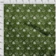 thumbnail image 3 of oneOone Georgette Viscose Olive Green Fabric Leaves & Floral Artistic Craft Projects Decor Fabric Printed By The Yard 42 Inch Wide, 3 of 4
