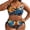 Orange, variant on ZToonmas Women's Plus Size Underwire Wide Strap Tropical Hawaiian Print Bikini Top and Bikini Bottom Two Piece Bathing Suit for Beach Vacation