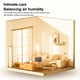 thumbnail image 4 of Naiovety Humidificador de aire 1.2L 2 Gear Room Oficina Hogar Difusor de con luz nocturna Sonic Gran capacidad Portable Mist Maker Humidificadores Blanco, 4 of 6