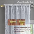 thumbnail image 4 of Barras de cortina ARNORX French Door, 40-70 cm, latón cepillado, paquete de 2, 4 of 9