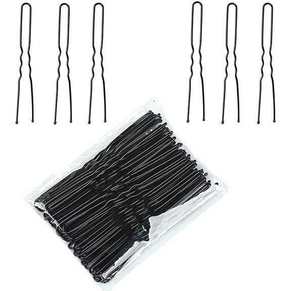 Lollanda Bobby Pins, 50 Count Hair Pins Hairpins for Women Lady Girls Kids Hair Pin Invisible Wave Hairgrip Barrette Hairclip Bulk Hair Accessories(6cm/2.36 Inch)