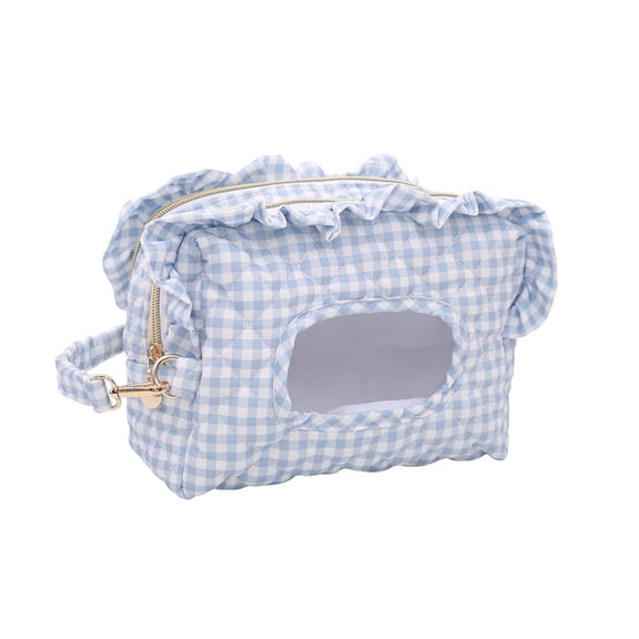Wipe Pouch, Double‑Layer Quilted Small Hanging Portable Wipe Holder Wipes Bag Diaper Bag For Stroller, Home, Travel