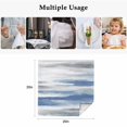 thumbnail image 4 of Blue Gray White Cloth Napkins, Modern Abstract Mottled Aesthetic Washable and Reusable Dinner Napkins Set of 8, Table Napkin for Kitchen Party Birthday Wedding Hotel Housewarming 20"x20", 4 of 8