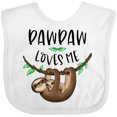 thumbnail image 3 of Inktastic Pawpaw Loves Me Cute Sloth and Baby Boys or Girls Baby Bib, 3 of 4