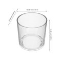 thumbnail image 4 of Cylinder Shaped Transparent Flower Holder Glass Vase Flower Arranging Container, 4 of 8