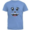 thumbnail image 1 of Anime Cat Face Neko Carolina Blue Adult T-Shirt - 2X-Large, 1 of 1