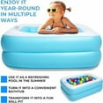 thumbnail image 3 of TS-Inflatable pool, 120 x 88 cm, swimming pool, paddling pool, inflatable pool, inflatable pool, children's pool, 3 of 4