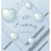 16th Birthday Guest Book: Keepsake Gift for Men and Women Turning 16 - Hardback with Funny Ice Sheet-Frozen Cover Themed Decorations & Supplies, -- Luis Lukesun