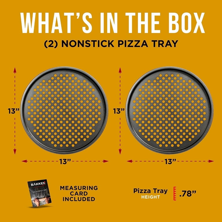 09253Farberware Nonstick Bakeware Perforated Pizza Pan and Baking Sheet Set, 2-Piece
