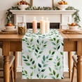 thumbnail image 2 of Table Runner 120 Inches Long for Kitchen Dining, Green Leaves Dresser Scarf Farmhouse, Dining Table Decorations for Wedding/Parties, Botanical Spring Country Watercolor 13 x 120 In, 2 of 8