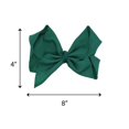 thumbnail image 2 of Motique Accessories 8 inch Grosgrain Hair Bow for Adult Females and Girls (Hunter Green), 2 of 4