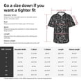 thumbnail image 5 of Pofeuu Daisies Flowers Print Hawaiian Shirt for Men Sleeves Casual Button Down Summer Beach Dress Shirts T-Shirts,X-Large, 5 of 7