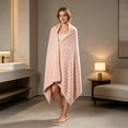 thumbnail image 6 of Bcylexb Soft Ribbed Stripe Bath Towels, 28"x 55" Ultra Absorbent Microfiber Towel with Textured Stripes for Bathroom Shower Gym Hotel Quick Dry, 6 of 6