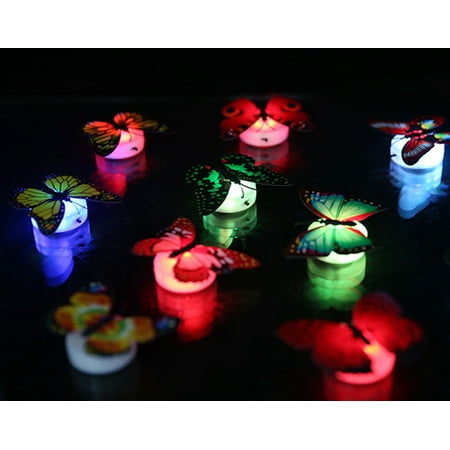 

Colorful Changing Butterfly LED Night Light Lamp Home Room Party Desk Wall Decor room decor home decor
