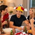 thumbnail image 6 of UTSJKR Unisex Plush Fan Party Hat with Sport Ball Palm Accent for League Match Viewing Backyard Watch Gathering Neighborhood Sports Meet Eye Catching Game Day Accessory Yellow, 6 of 8