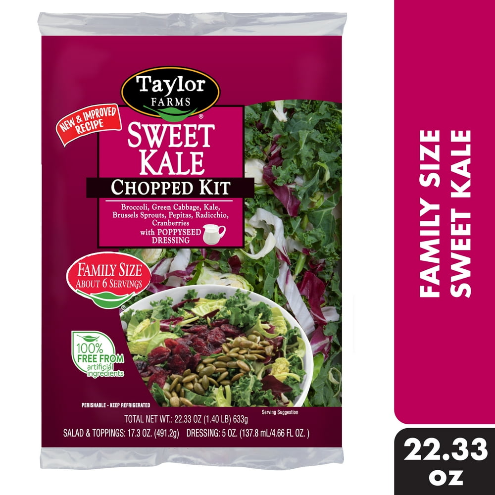 Taylor farms family size sweet kale chopped salad kit 22 oz walmart