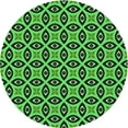 thumbnail image 1 of Ahgly Company Machine Washable Indoor Round Transitional Dark Forest Green Area Rugs, 7' Round, 1 of 7