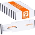 thumbnail image 1 of Separadores de cajones Lifewit, 9 unidades, 4 cm de alto, 28 a 43 cm, color blanco, 1 of 9