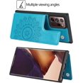 thumbnail image 2 of Galaxy Note 20 Ultra Wallet Case with RFID Blocking Card Holder,Premium PU Leather Double Magnetic Buttons Flip Wrist Lanyard Strap Cover for Samsung Galaxy Note 20 Ultra 5G 6.9",Blue, 2 of 14