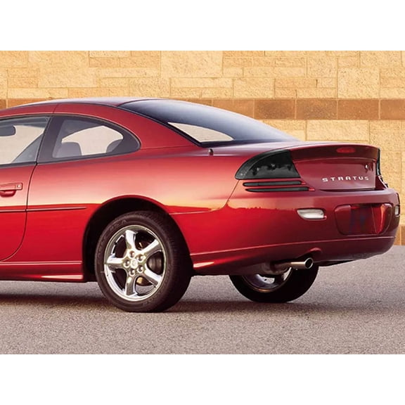 Rvinyl Tail Light Tint Covers Compatible with Dodge Stratus 2003-2005 (Coupe) - Matte Smoke