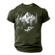 thumbnail image 2 of Camisa Casual de Cuello de la Tripulación de la Impresión de la Selva de Manga Corta Top Ligero de Poliéster para los Hombres, Camiseta de Manga Corta para el Uso Diario de Primavera Verano, 2 of 9
