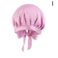 thumbnail image 1 of Mulberry Silk Sleeping Bonnet Women Large Sleep Cap Braid Hair For Curly C L7B1, 1 of 9