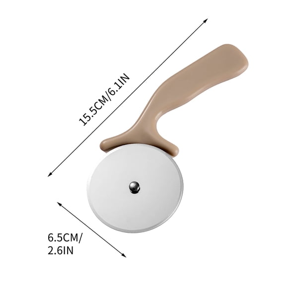 Guozer Pizza Cutter Rocker 1PCS Stainless Steel Pizza Wheel Knife Pizza Knife Home Baking Tool Circular Pizza Single Wheel Knife