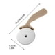 thumbnail image 2 of Cuchillo para ruedas de pizza de acero inoxidable | Cortador circular para pizza con mango ergonómico de ABS • Cuchilla afilada resistente al óxido • Funda protectora • Herramienta de repostería, 2 of 6