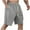 Gray, variant on ZQUUVOU Men's Casual Shorts Classic Fit Breathable Lightweight Solid Color Pocket Drawstring Shorts Olive Green
