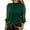 Green, variant on Womens Chiffon Blouse Long Sleeve High Neck Sheer Mesh Elegant Work Office Dressy Top with Smocked Cuffs Business