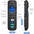 thumbnail image 6 of Replacement RC280 RC282 fit for TCL-Roku-TV-Remote-Control, Universal TV Remote for Roku Ruko Ruku Hisense, Onn, Sharp, Philips TVs, 6 of 16
