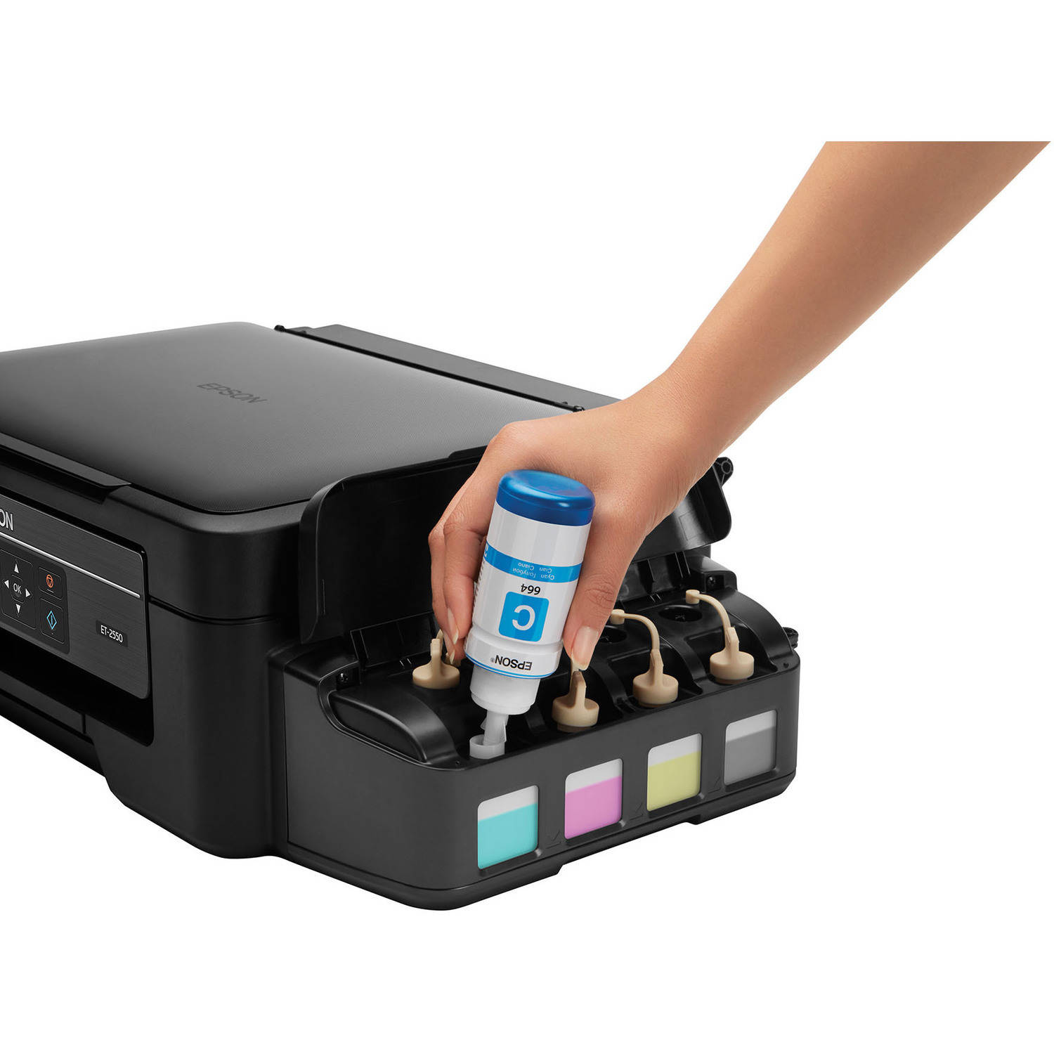 Epson Expression Et 2550 Ecotank Wireless Color All In One Supertank Printer With Scanner And 2262
