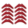 thumbnail image 3 of 10 piezas de láminas de fijación de refuerzo para escalera de mano, soporte de esquina de ángulo fijo triangular Rojo, 3 of 9