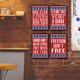 thumbnail image 3 of Chapa Con Lentejuelas Estrellas Metal Retro Pintura Hierro Rectangular 30x40cm 4 Uds., 3 of 9