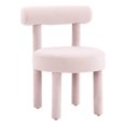 thumbnail image 1 of TOV Furniture Carmel Blush Velours Rembourré Accent Chaise, 1 of 6