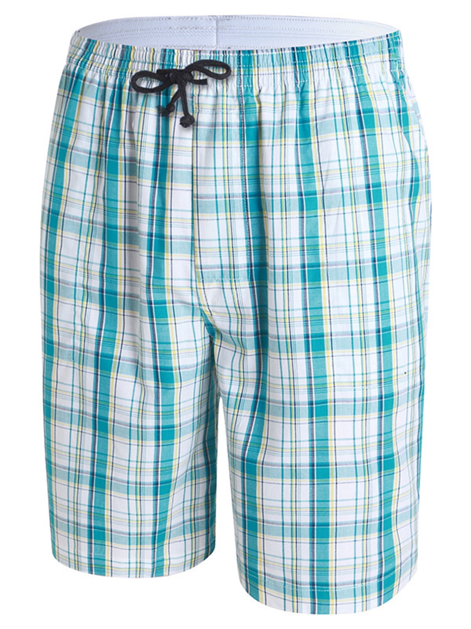 Blue Plaid Oak Hill by DXL Big and Tall Micro Plaid Shorts