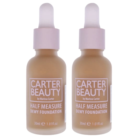 Carter Beauty Half Measure Dewy Foundation - Sticky Toffee - Pack of 2 , 1.01 oz Foundation