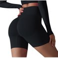 thumbnail image 2 of Rezuofi 2 Pcs Womens ButterLuxe Biker Shorts 6 Inches - High Waisted Workout Running Volleyball Spandex Yoga, 2 of 3